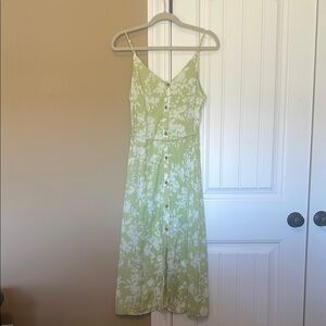 Floral Green Dress